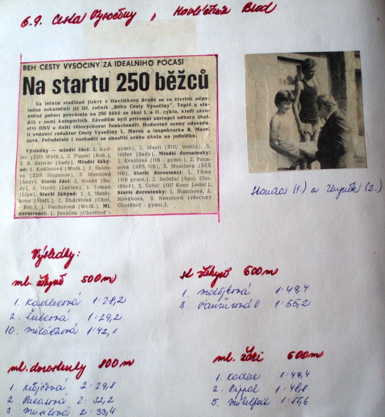 24. Z Běhu Cesty Vysočiny v HB